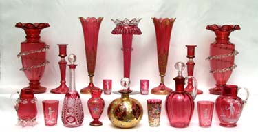Cranberry Glass Selection
